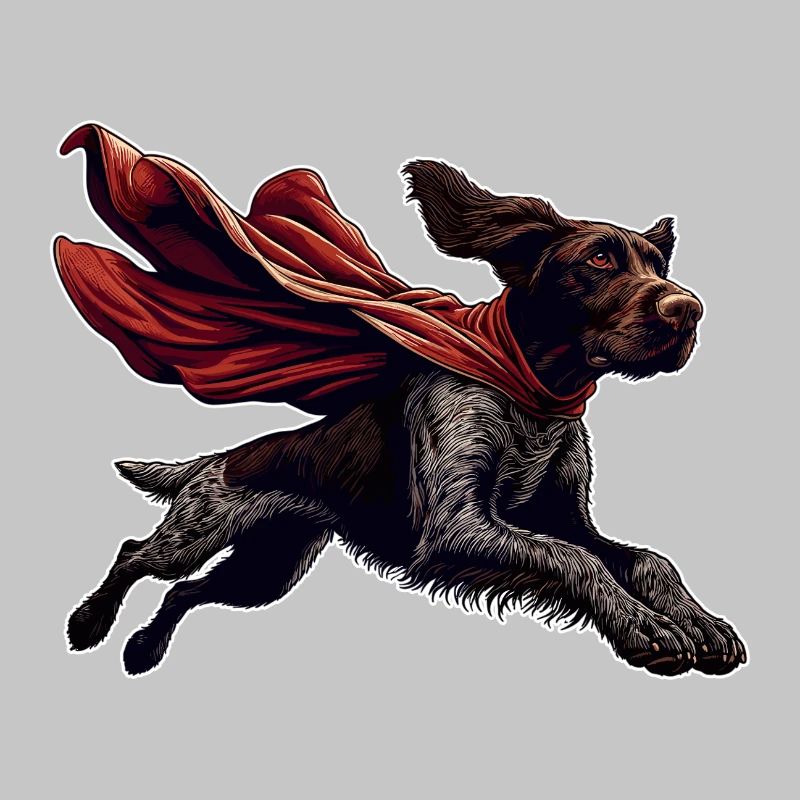 Super Dog German Wirehaired DD Pointer Gift