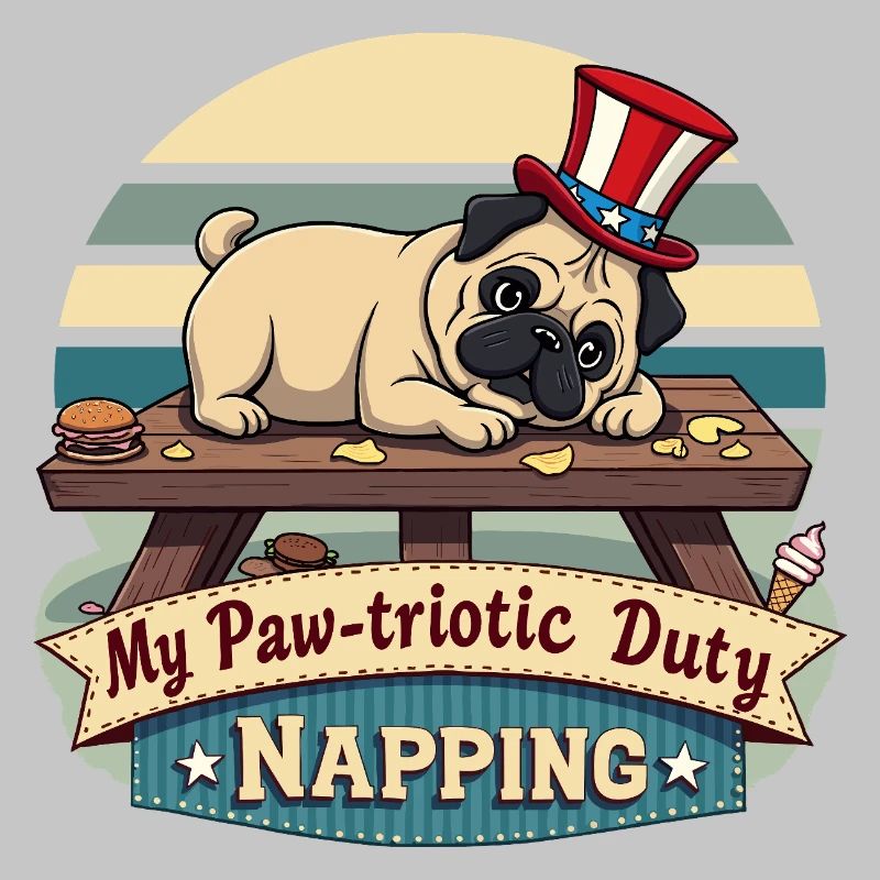 Mops Nickerchen