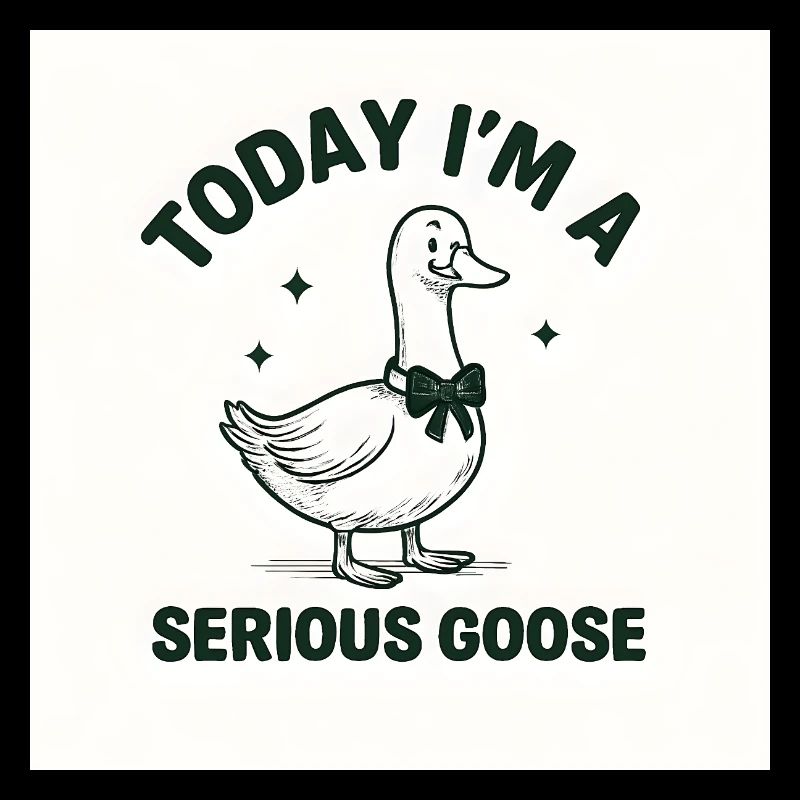 Ernsthafte Gans