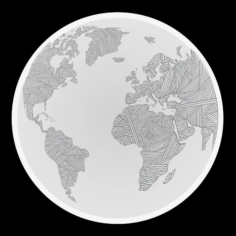 Geometric Globe Design