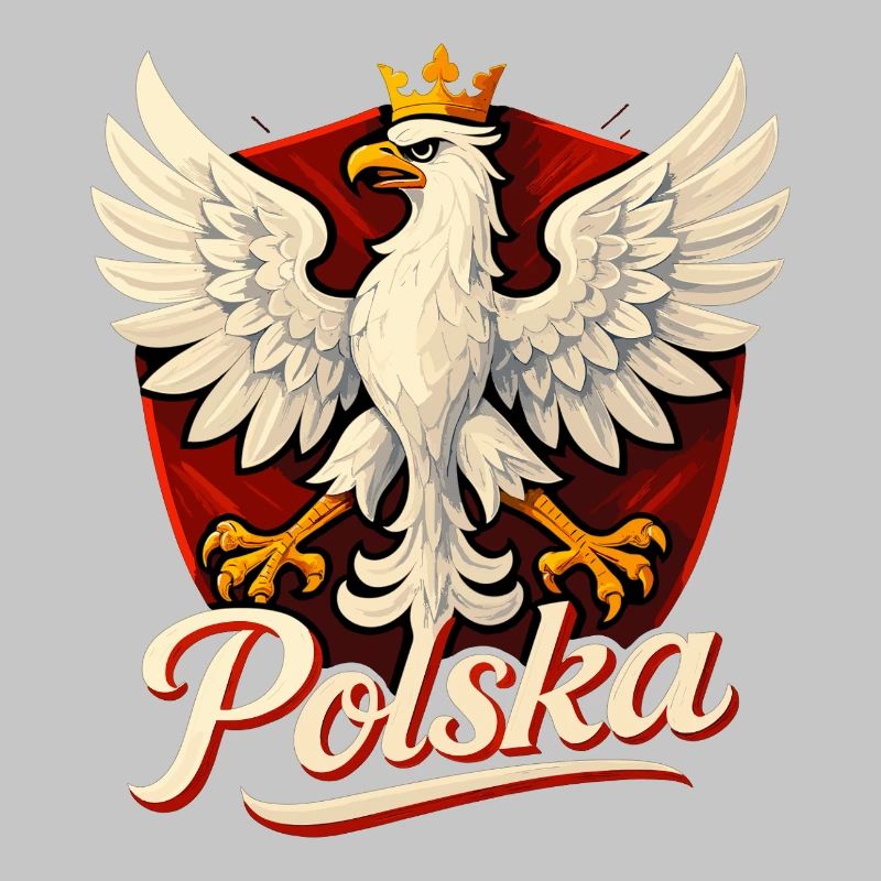 Poland Polska Eagle Emblem Flag Flag Gift