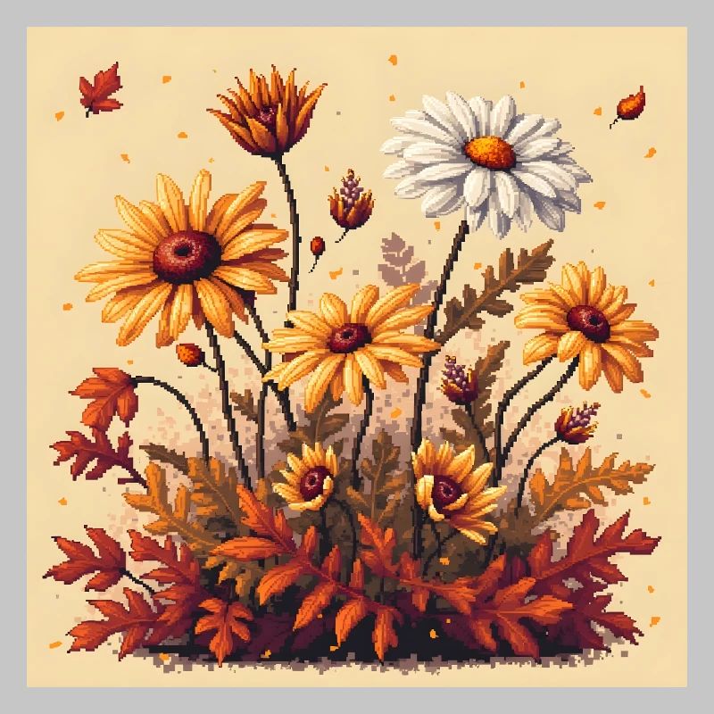 8 bits Floraison d’automne