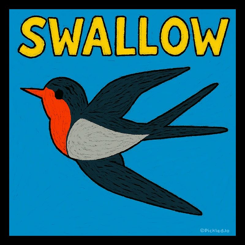 Schwalben-Kunst-Illustration