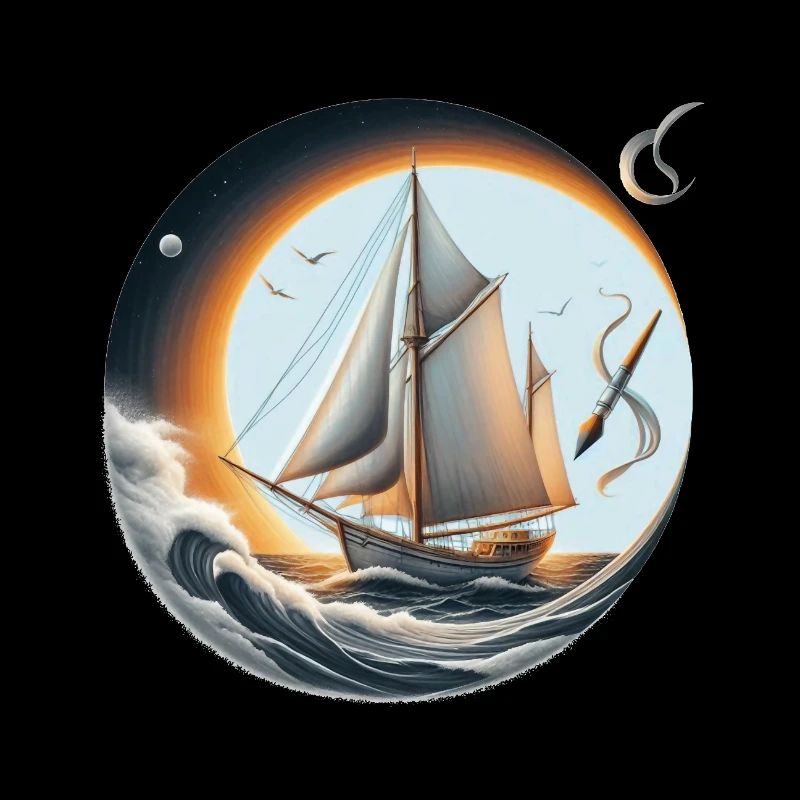 Sailing Circle at Sunset