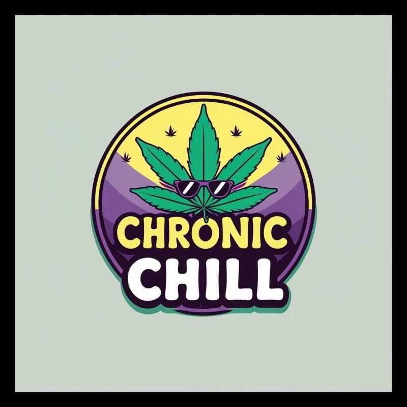 Chronic Chill Cannabis Leaf Logo