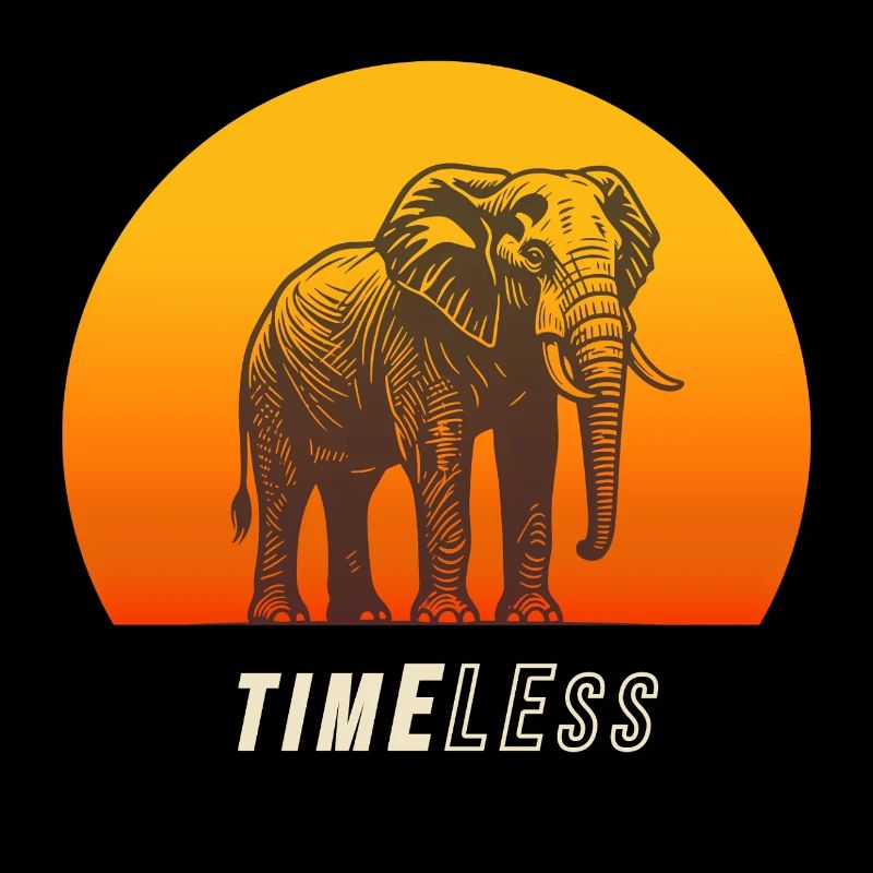 Timeless Elephant – Strength and Tranquility in the Sunset