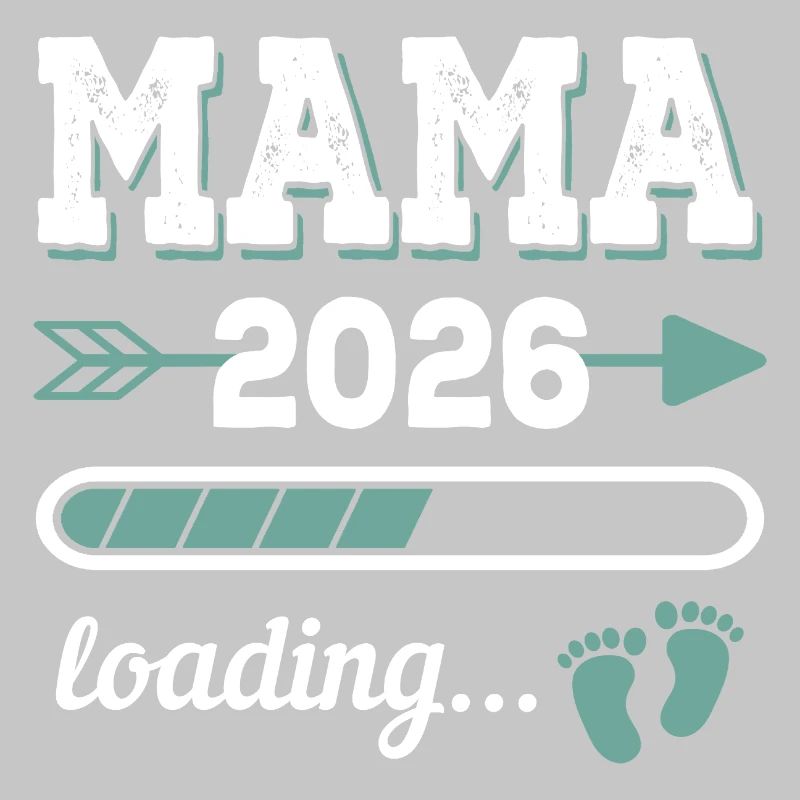 Mama 2026 Loading Werdender Mutter Geschenkidee