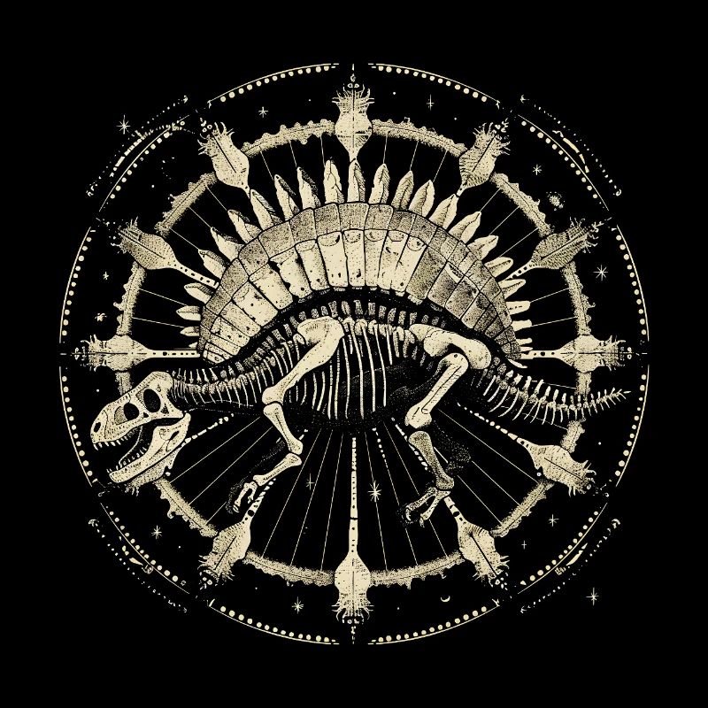 Stegosaurus Skeleton – Cosmic Boho Fossil