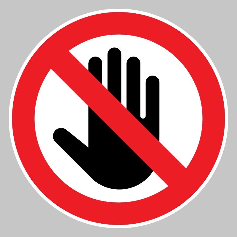 Caution Do Not Touch, Do Not Touch Symbol