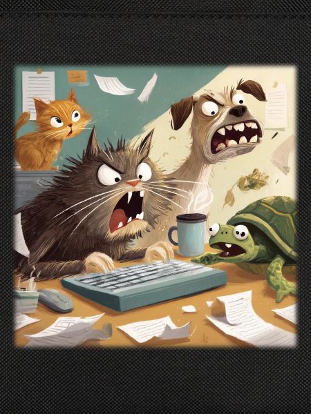 Tierisches Bürochaos