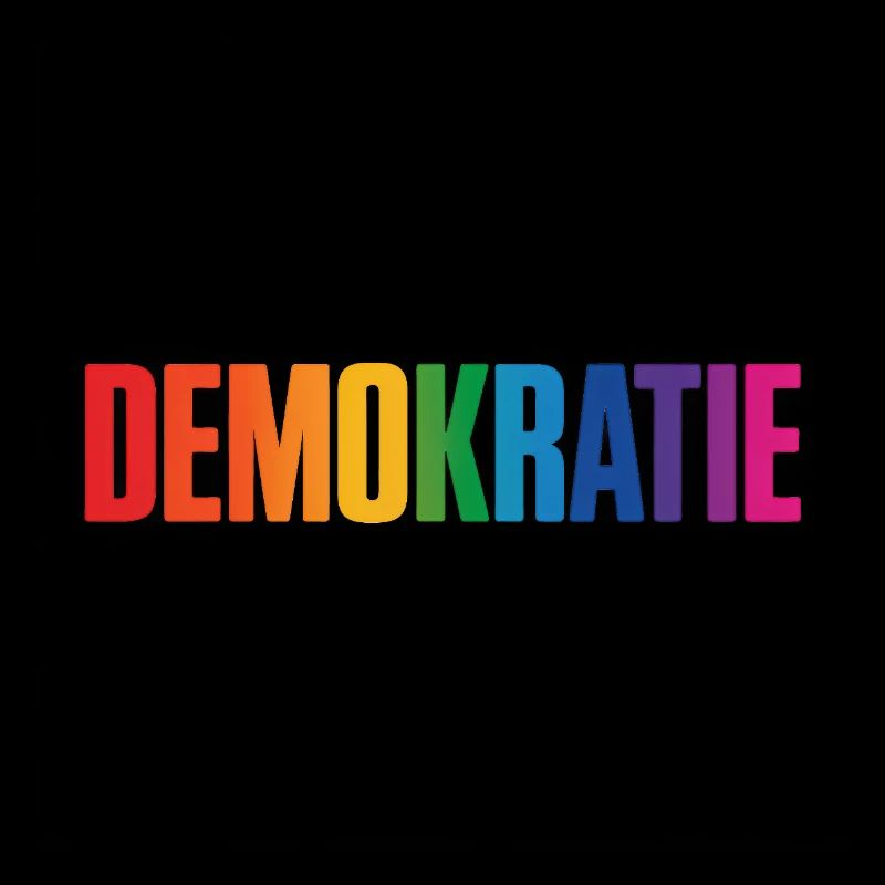 Demokratie - Cool Pride Logo