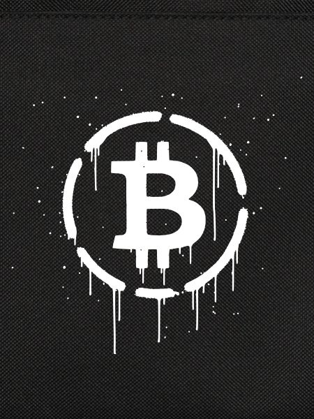 Bitcoin Logo Graffiti Krypto
