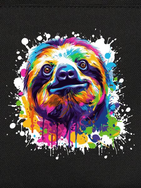 Farbexplosion Faultier Sloth