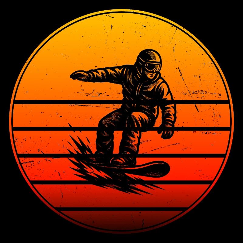 Clear snowboard motif for every day