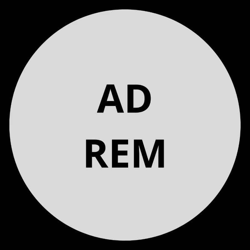 Gray Circle Emblem Text