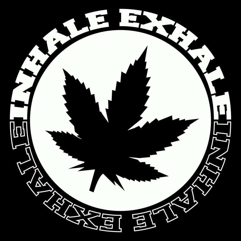Cannabis Leaf Round Logo