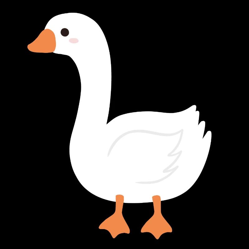 Bec d’Orange de dessin animé Oie