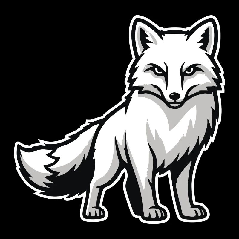 Arctic Fox Arctic White Animal Nature Logo