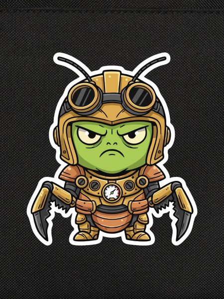 Locust Engineer Steampunk Rüstungsmessing