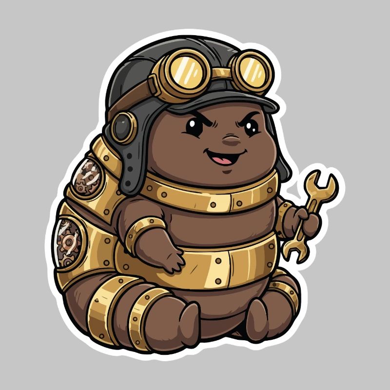 Steampunk Engineer Engineer Brass Crawler