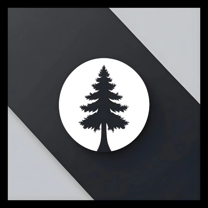 Silhouette d’arbre dans le cercle de la lune