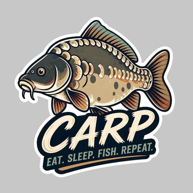 Carp Eat Sleep Fish Repeat – Mirror Carp Design