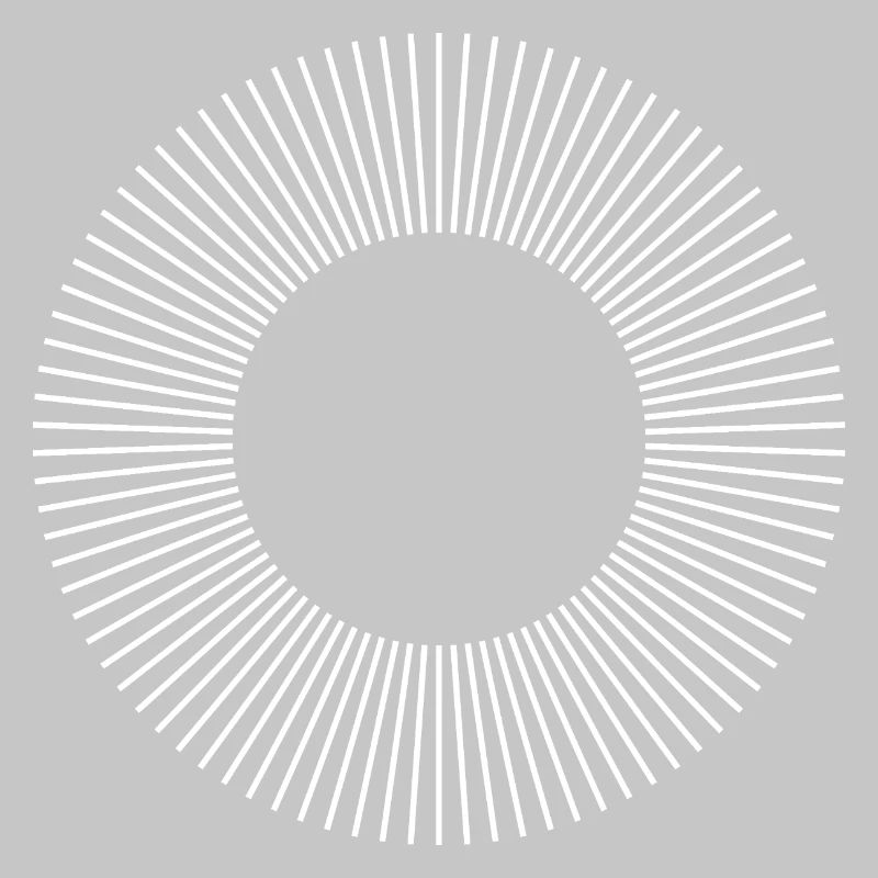 Geometric Sunburst Ring Pattern