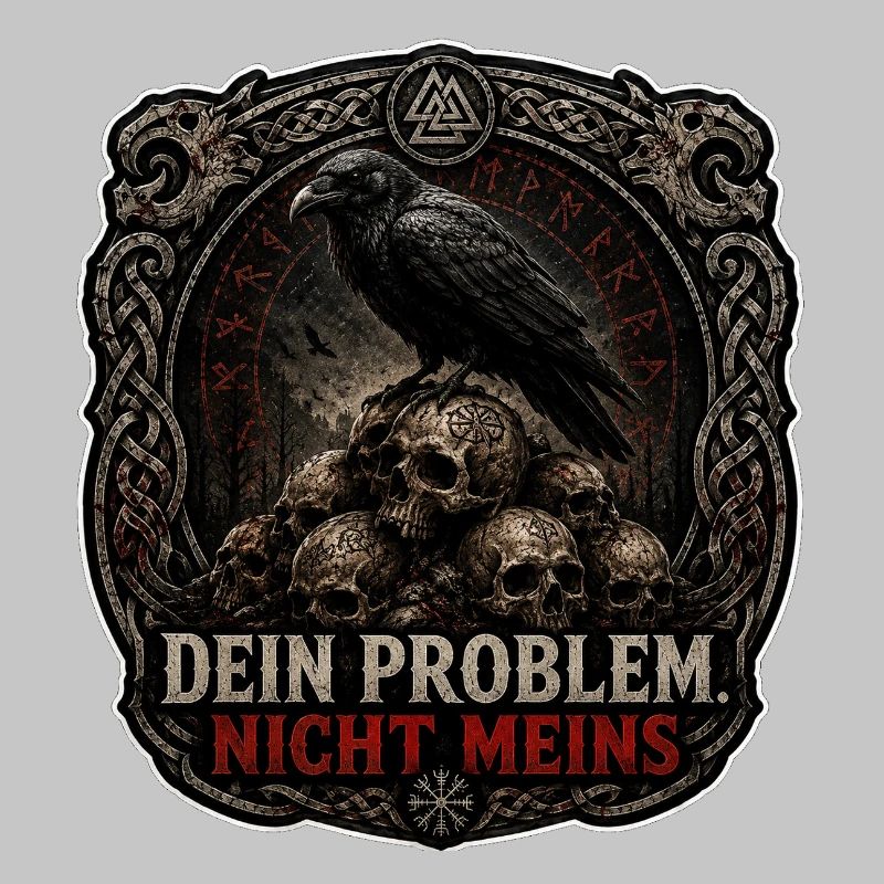 Dein Problem Nicht Meins Gothic Patch