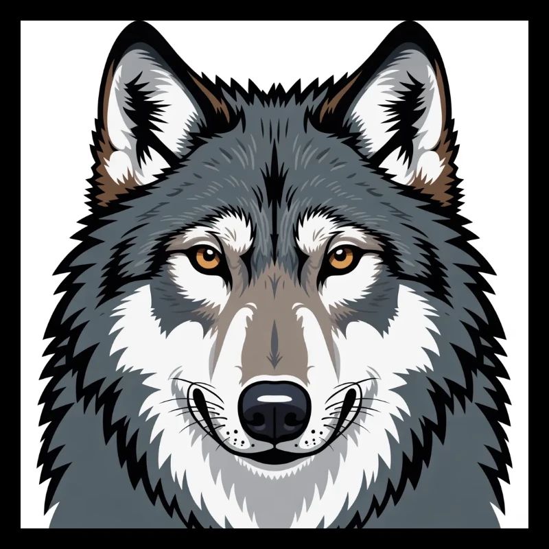 Wolf Illustrative Portrait