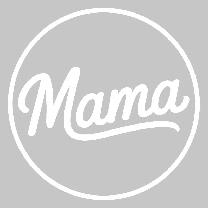 Mama Script Circle Logo T-Shirt