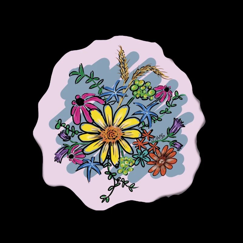 Illustration de bouquet de fleurs coloré