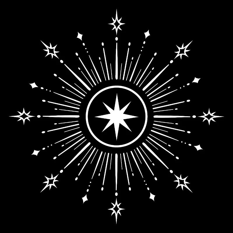 Midsummer Star – Mystical Symbol Motif