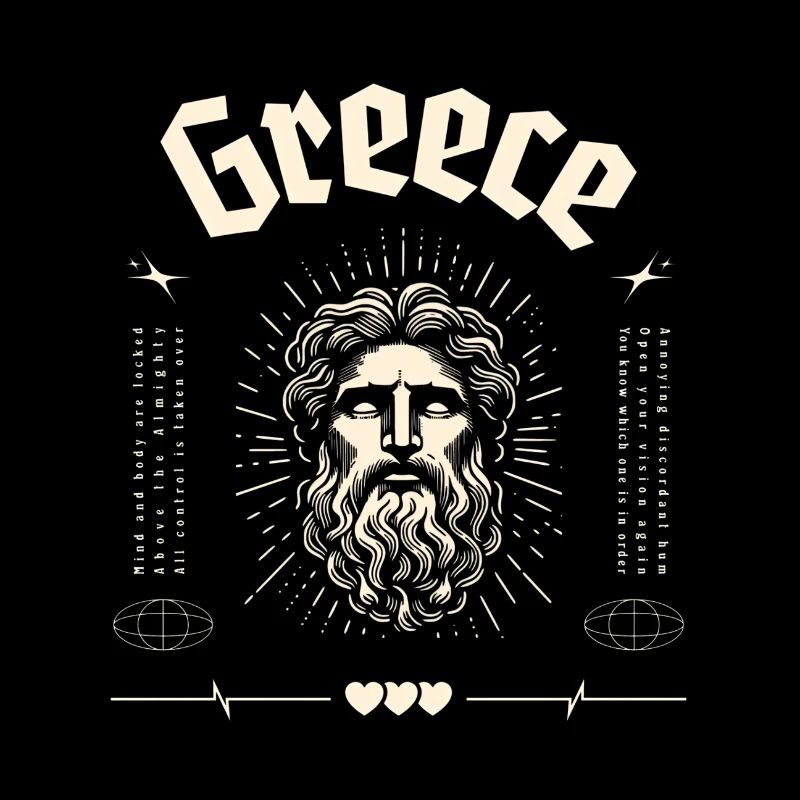 Greece Ancient God Portrait