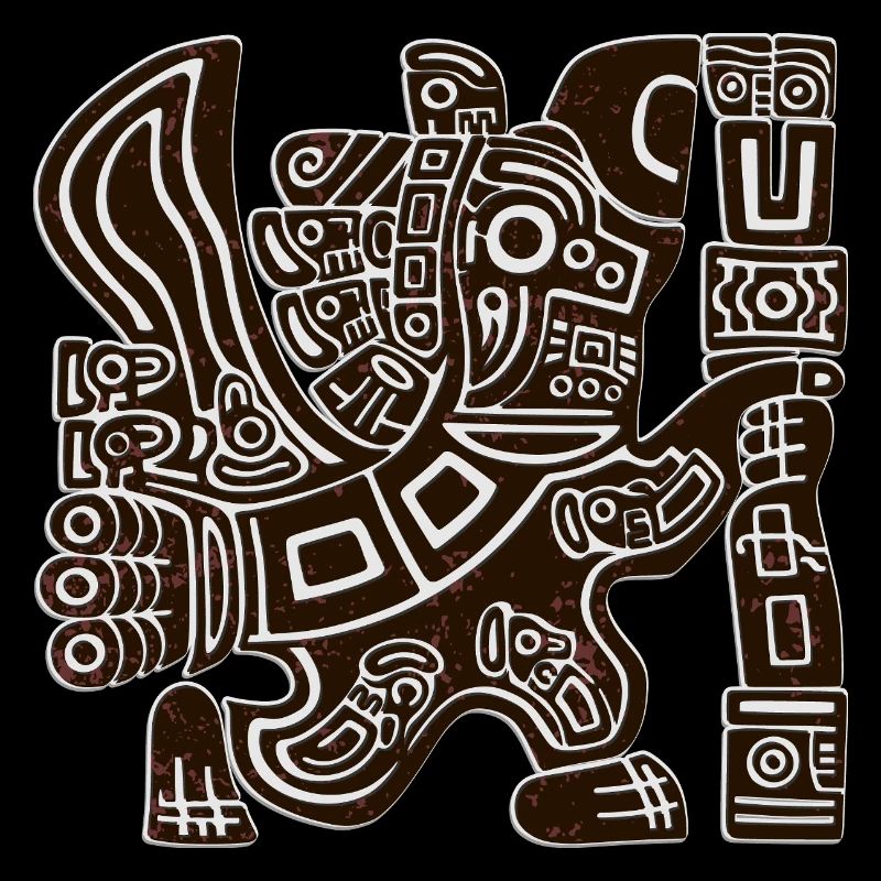 Aztec Eagle Warrior Tribal Ancient Totem