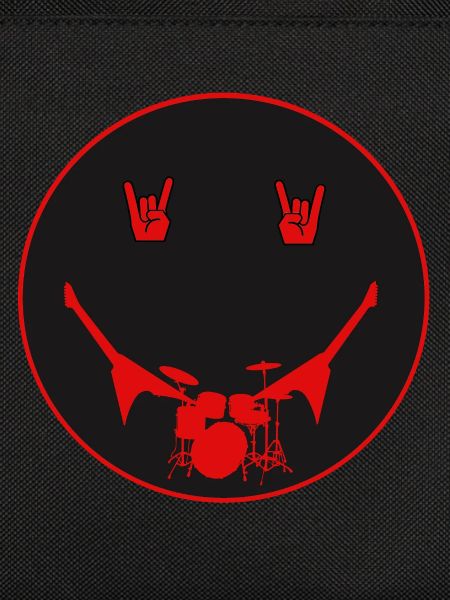 Rocker Drumset Silhouette Hands