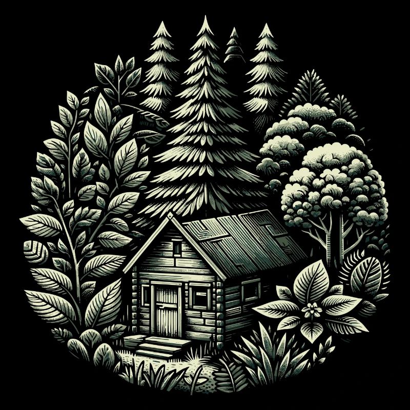 vivre dans une cabane dans les bois