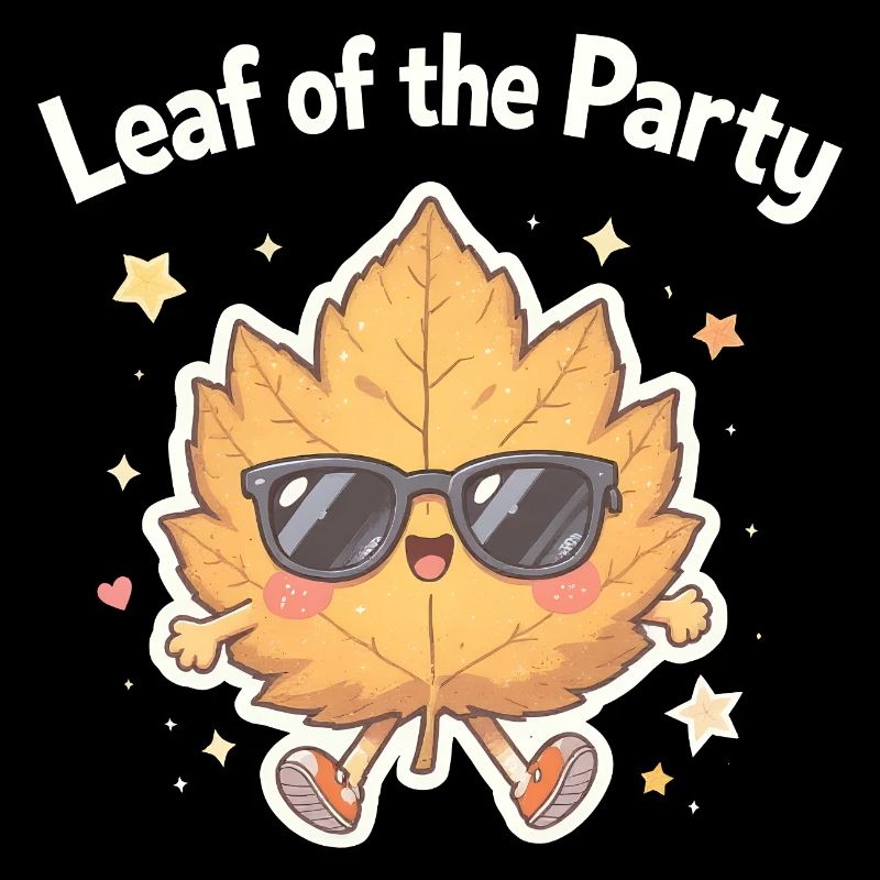 Blatt der Party Happy Fall Ernte Herbstblatt