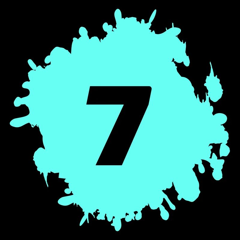 Cyan Splash Nummer 7