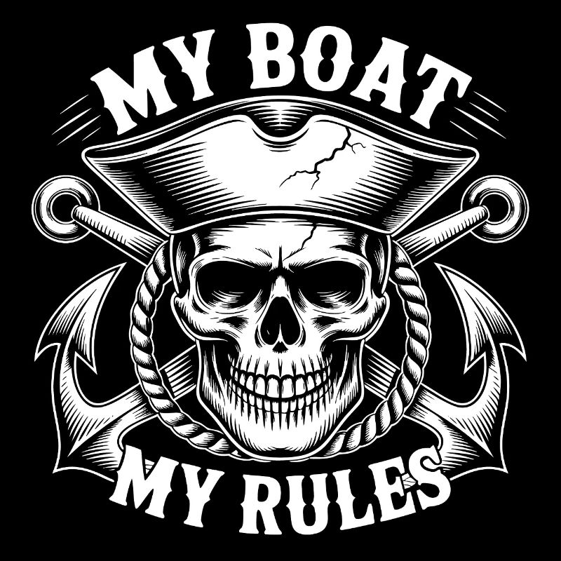 Le crâne du capitaine Mon bateau Mes règles