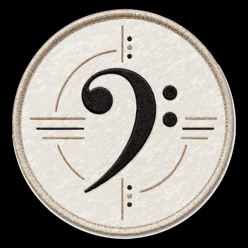 Clé de fa sur le patch