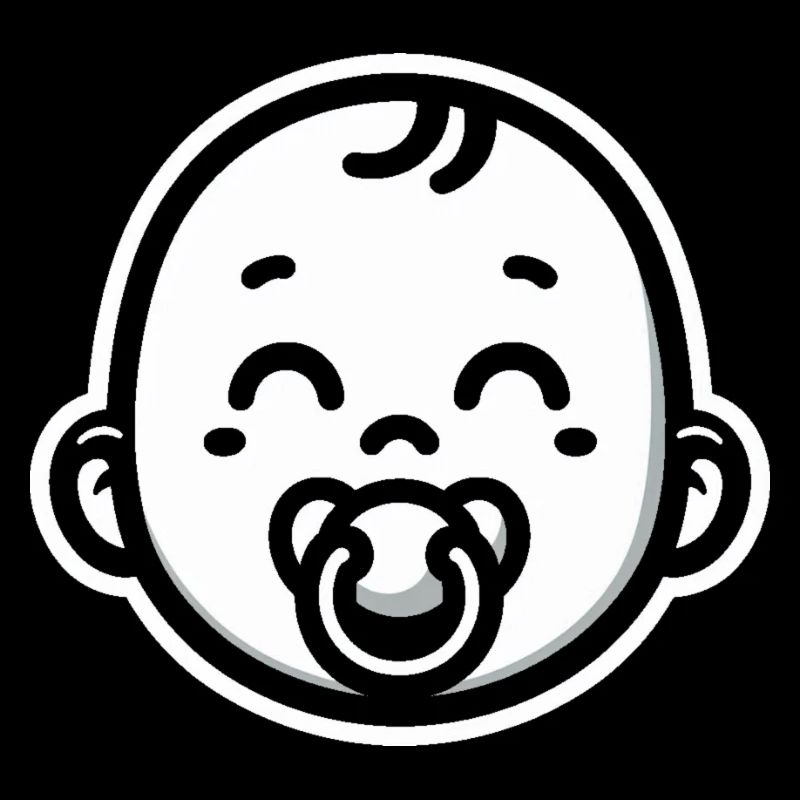 Baby mit Schnuller