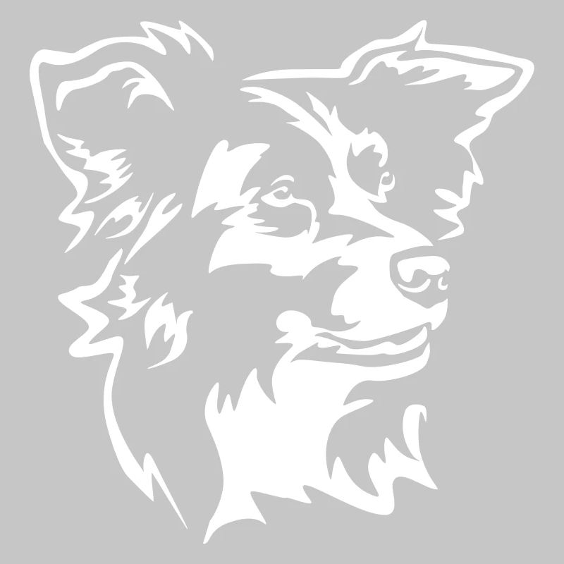 Border Collie Kopf "Black Edition"