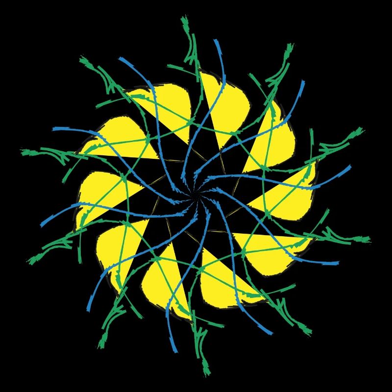 Random patterns circled