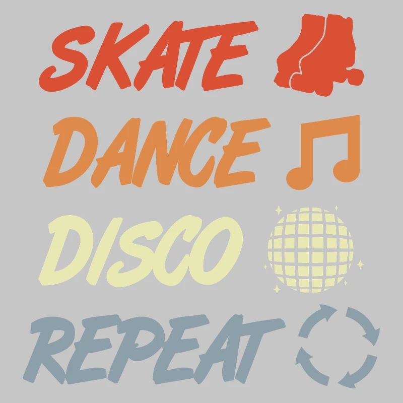 Rollschuhfahrer Disco