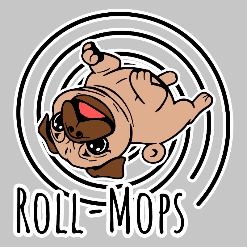 Rollender Mops - Ein Roll-Mops