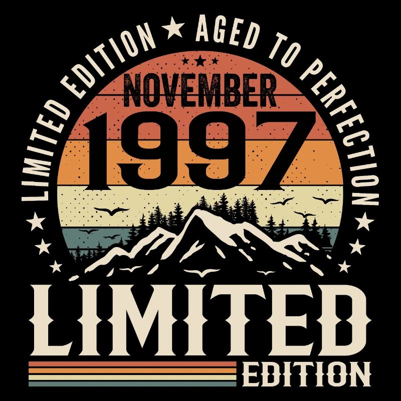 November 1997 Einzigartiger Retro-Geburtstag