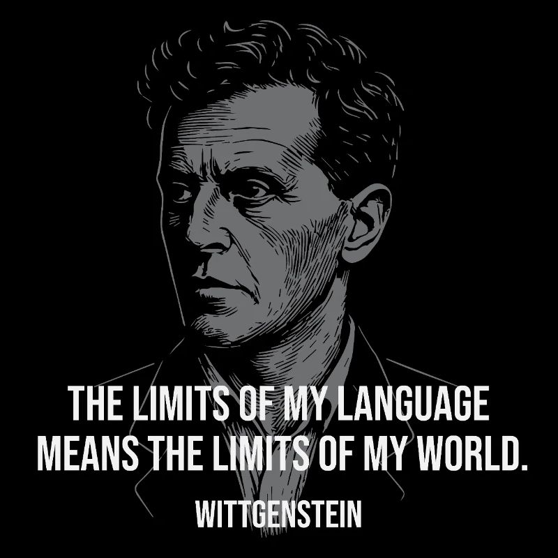 Wittgenstein-Zitat: Language Limits Design