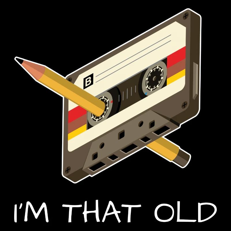 Cassette Age 80ers 90 idée de cadeau rétro