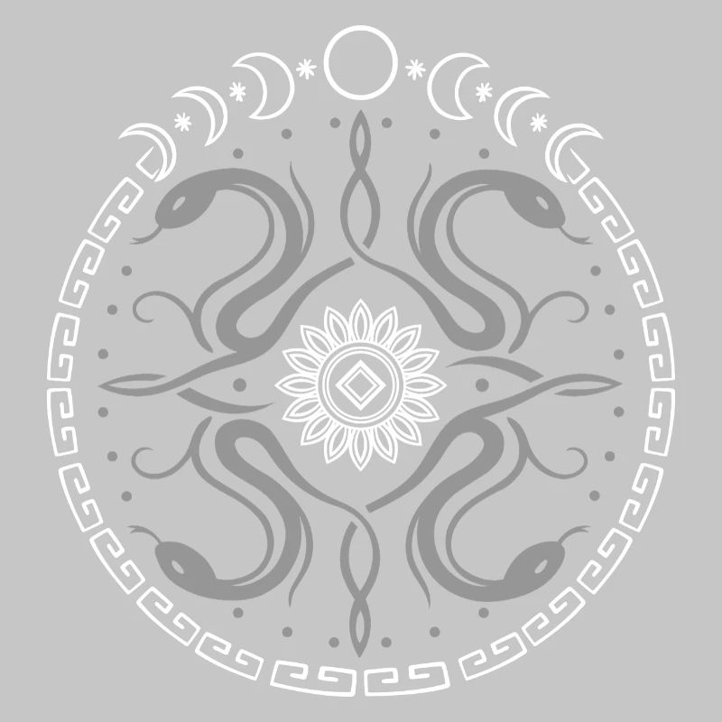 Roue serpentine avec phases de lune