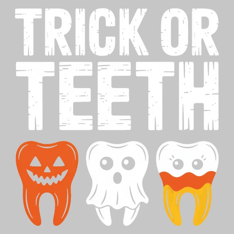 Trick oder Teeth Halloween-T-Shirt